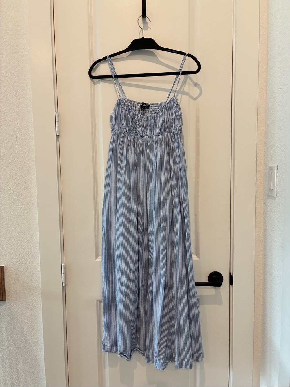J crew blue striped dress - Picture 1 of 3